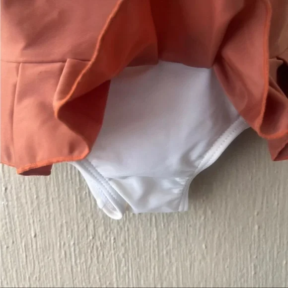 Texas Longhorns Girls One Piece Swim Suit Size 5 College UT Bathing Suit NWT